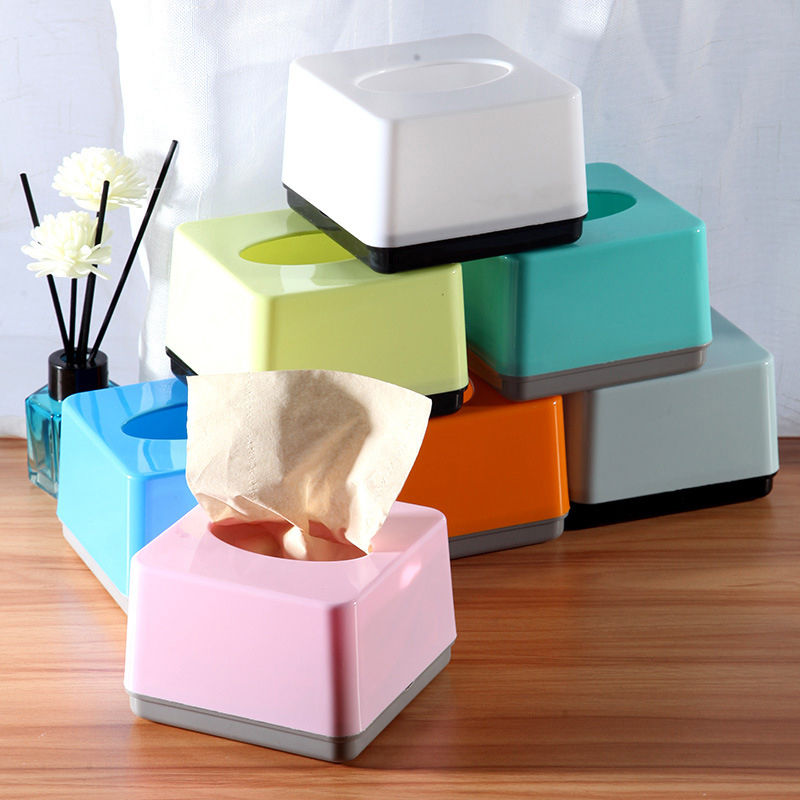 Commercial Printing & Graphics - Caja de pañuelos de plástico cuadrada