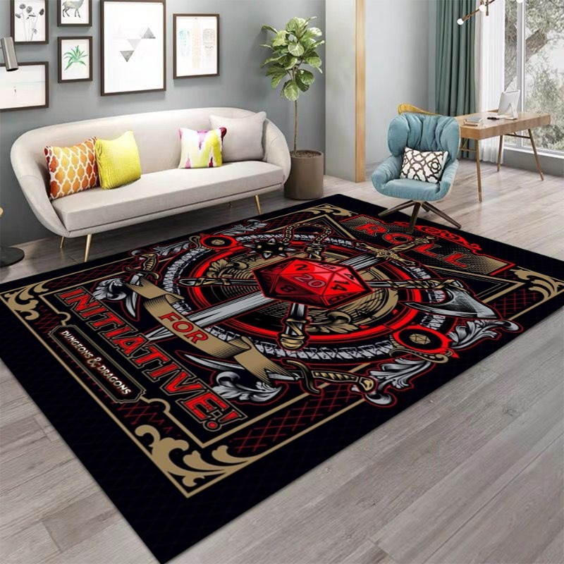 Commercial Printing & Graphics - Alfombra Grande Antideslizante con Estampado Vintage