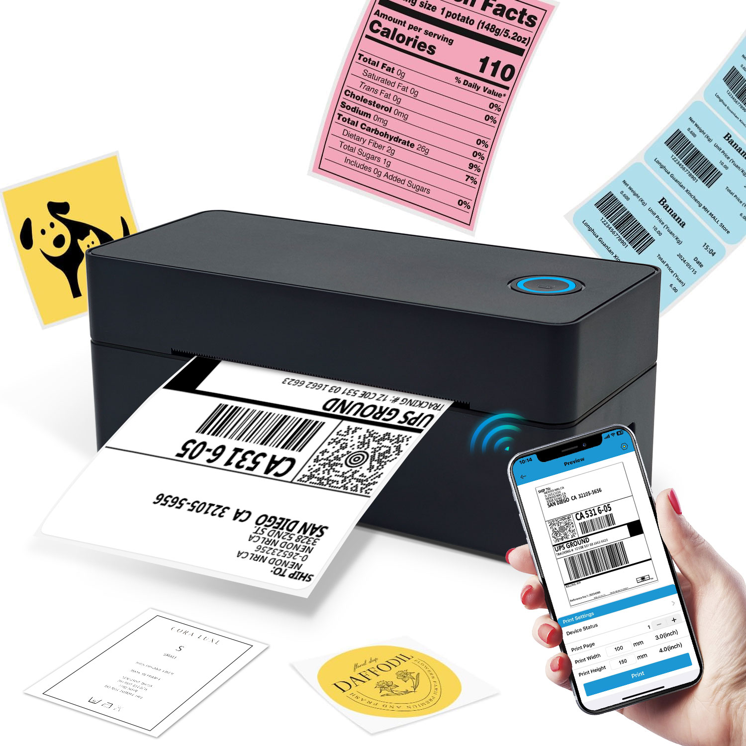 Commercial Label Printing Machine - Máquina de Impresión de Etiquetas de