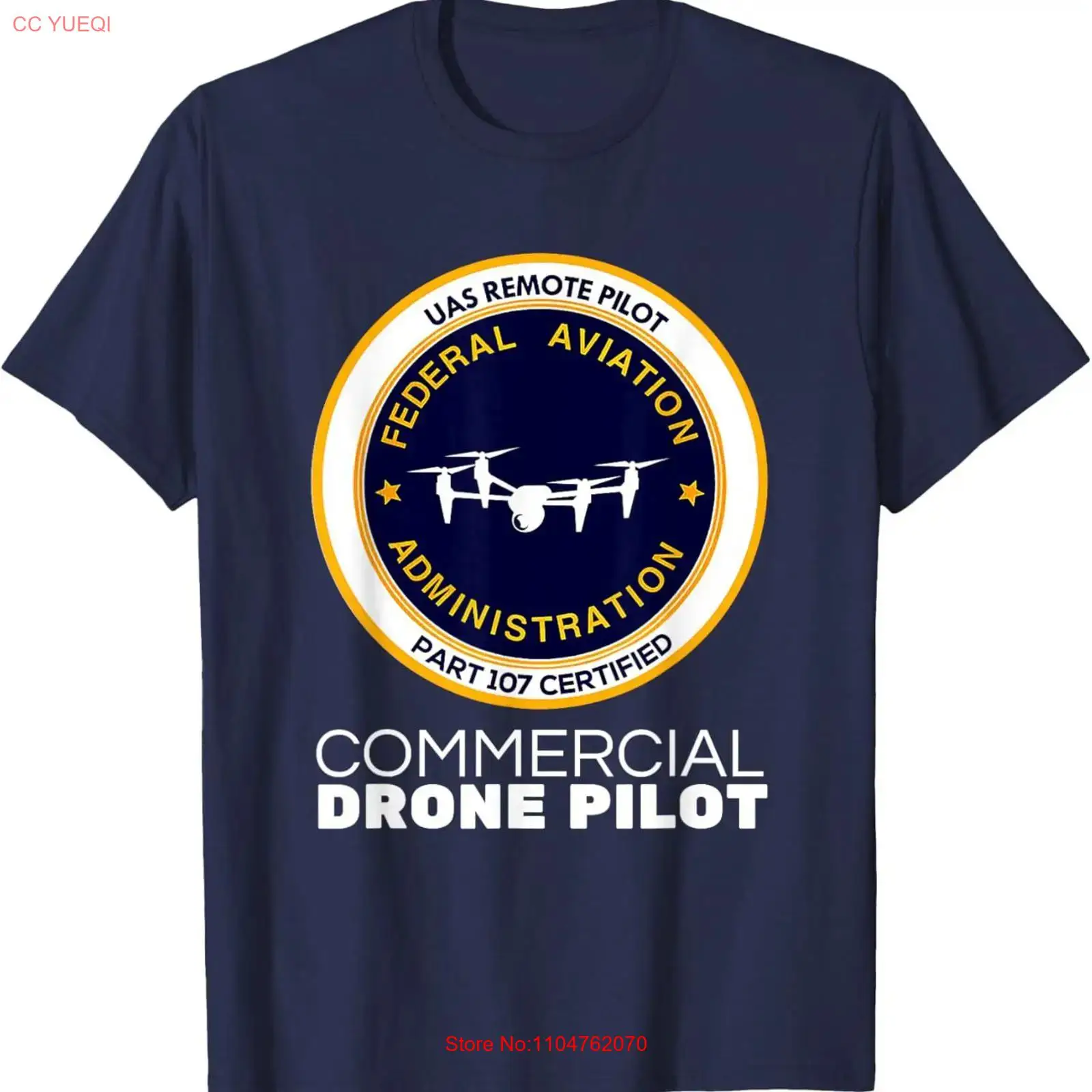 Commercial Printing & Graphics - Camiseta FAA para piloto de drones