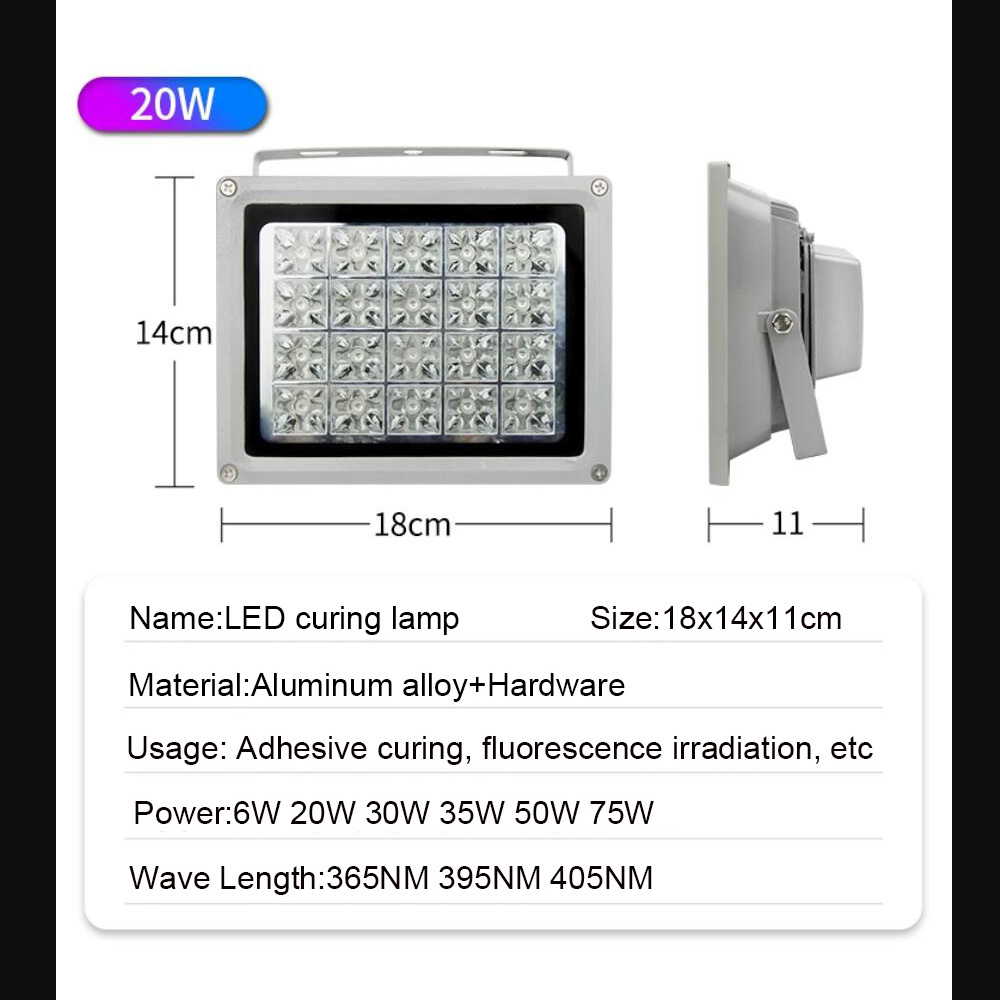 Lámpara LED de curado UV, Impr - Commercial Resin Printing reseña y precio